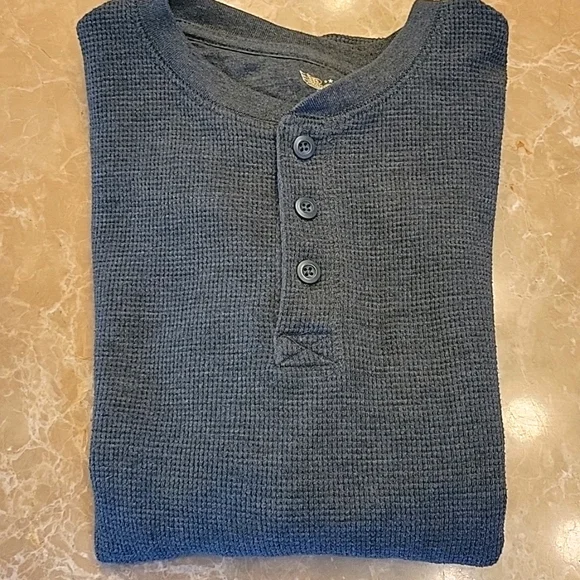 faded thermal polo shirt Polo Thermal L/S Shirt - Dark Olive